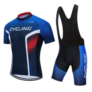 jpojpo men's cycling short sleeve jersey padded shorts set xxxl