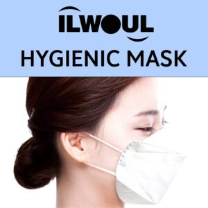 ilwoul kf94 face mask 10pack - high filtration 4layer protection against dust pollen & pet hair breathable & comfortable individually wrapped - made in korea
