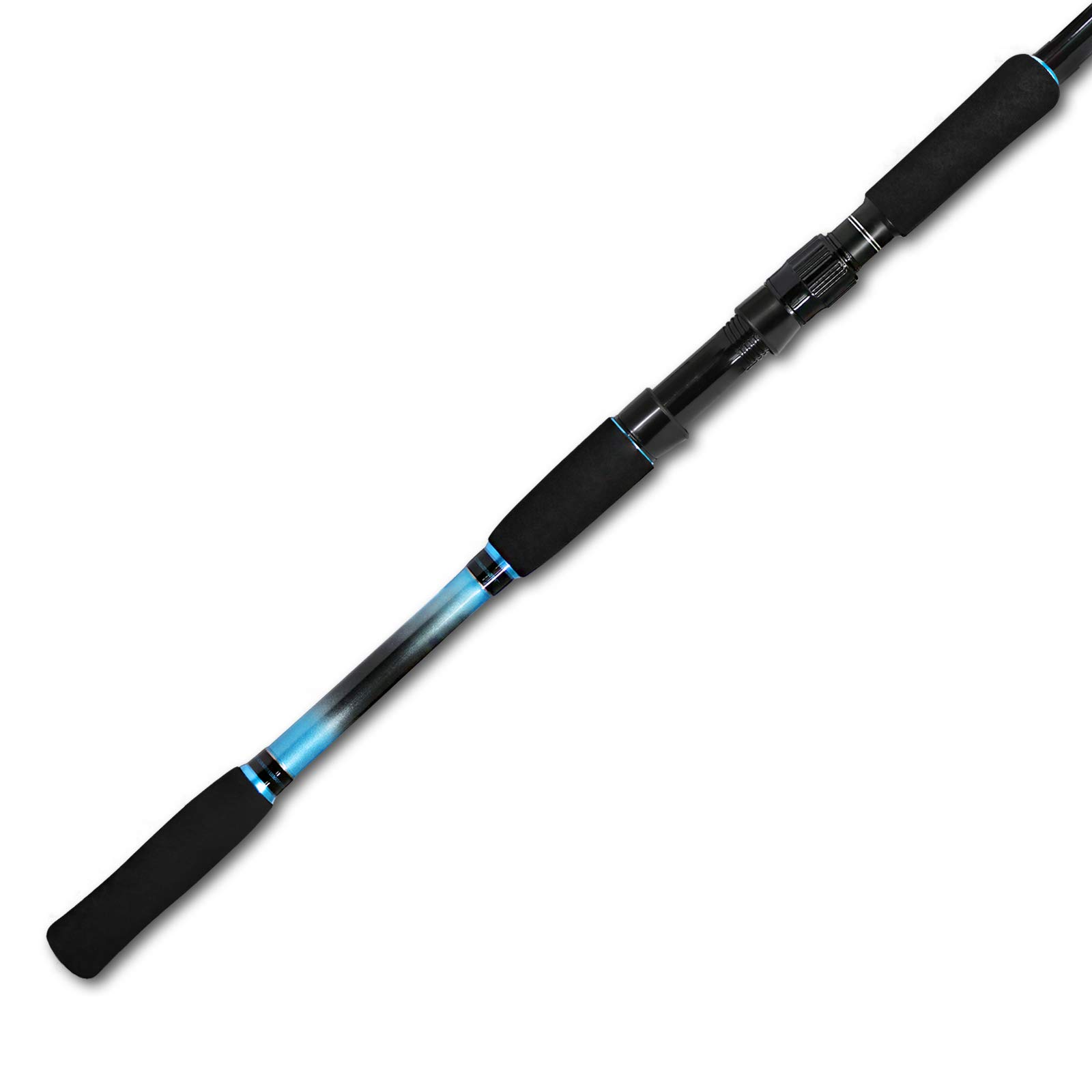 Fiblink 4-Piece 7-Feet Carbon Fiber Fishing Rod Spinning Travel Portable Rod Lightweight Sensitive Tournament Quality Fishing Pole for Fresh & Saltwater(Spinning-Blue-H)