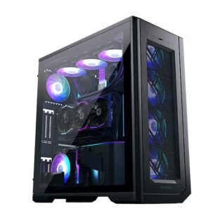 Phanteks (PH-ES620PTG-DBK01) Enthoo Pro 2 Full Tower – High-Performance Fabric mesh, Tempered Glass, Dual System/PSU Support, Massive Storage, Digital-RGB Lighting, Black