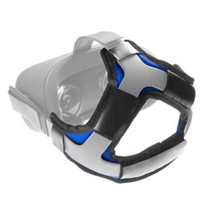 orzero head cushion compatible for quest vr headset (only fits for quest 1st gen), comfortable protective strap headband (blue)