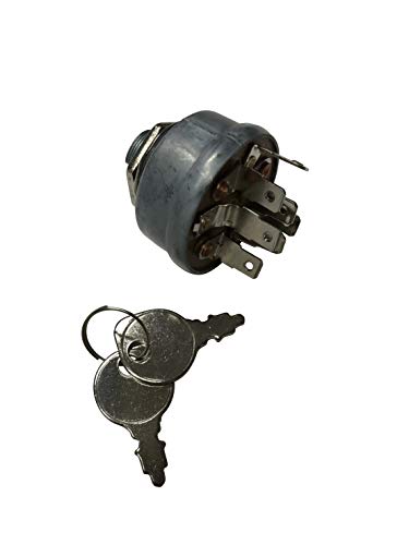 ENGINERUN 725-1717 Ignition Key Switch (7 Prong) Compatible with AYP Briggs MTD Murray Husqvarna Replaces 334013B 532140301 9251717 92556 5412H Mowers