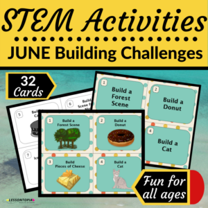 stem activities: june building challenges