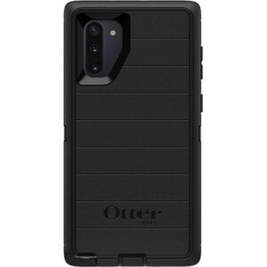 OtterBox Defender Series Rugged Case & Holster for Samsung Galaxy Note10 (Not Plus) OtterArmor Microbial Defense Technology - Retail Packaging - Black