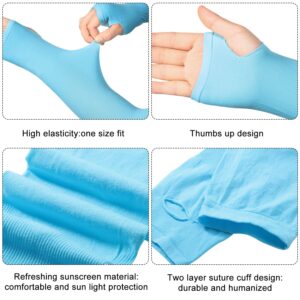 8 Pairs Arm Shapers Set Upper Arm Compression Sleeve Slimming Arm Warps Arm Slimming Shaper for Woman Cooling Arm Sleeves Cover Sun Sleeves Cover with Thumb Hole