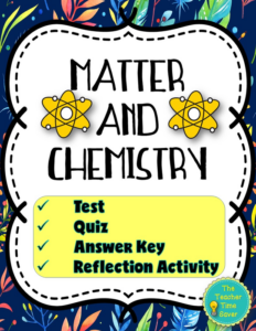 matter, periodic table of elements, and atom assessments