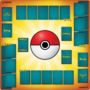 pokémats 2 player trainer playmat for pokemon trading card game