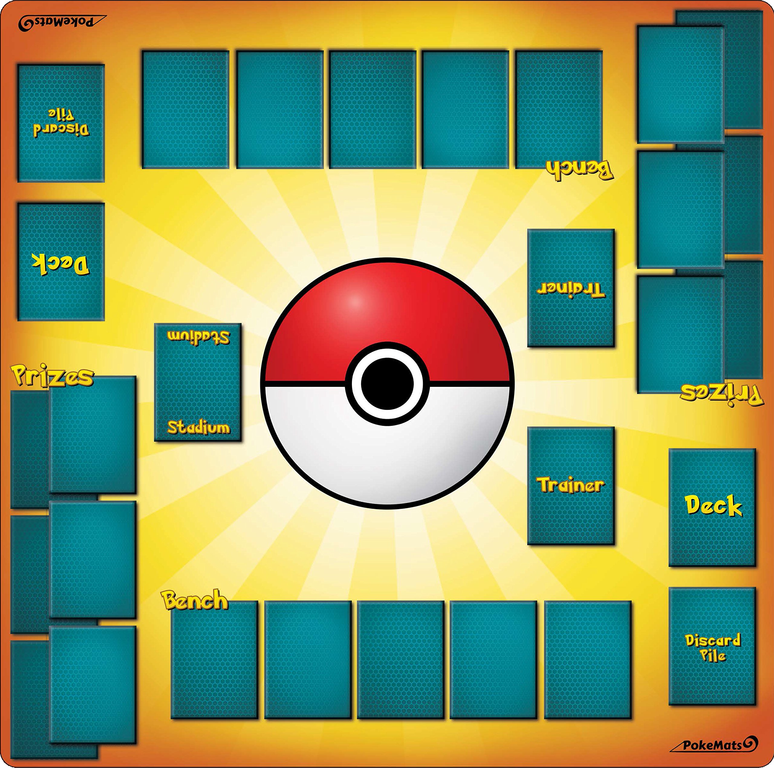 PokéMats 2 Player Trainer Playmat for Pokemon Trading Card Game