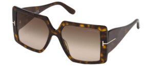 tom ford quinn ft 0790 dark havana/light brown shaded 57/17/135 women sunglasses