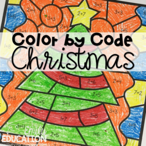 color by code christmas