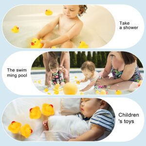 50 pcs Mini Yellow Rubber Duck Party Decoration, Bath Toy Rubber Duck, Pool Toy Rubber Duck, Baby Shower Decoration, Squeaky Duck Toy, Safe Children Toy