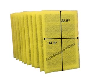 fast-shipped-filters 10-16x25 natures home - micro power guard air cleaner replacement filter yellow