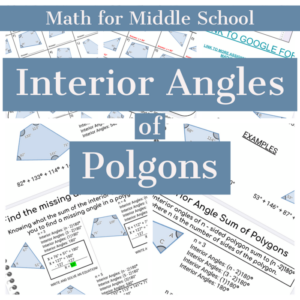 interior angles of polygons with google form for distance learning