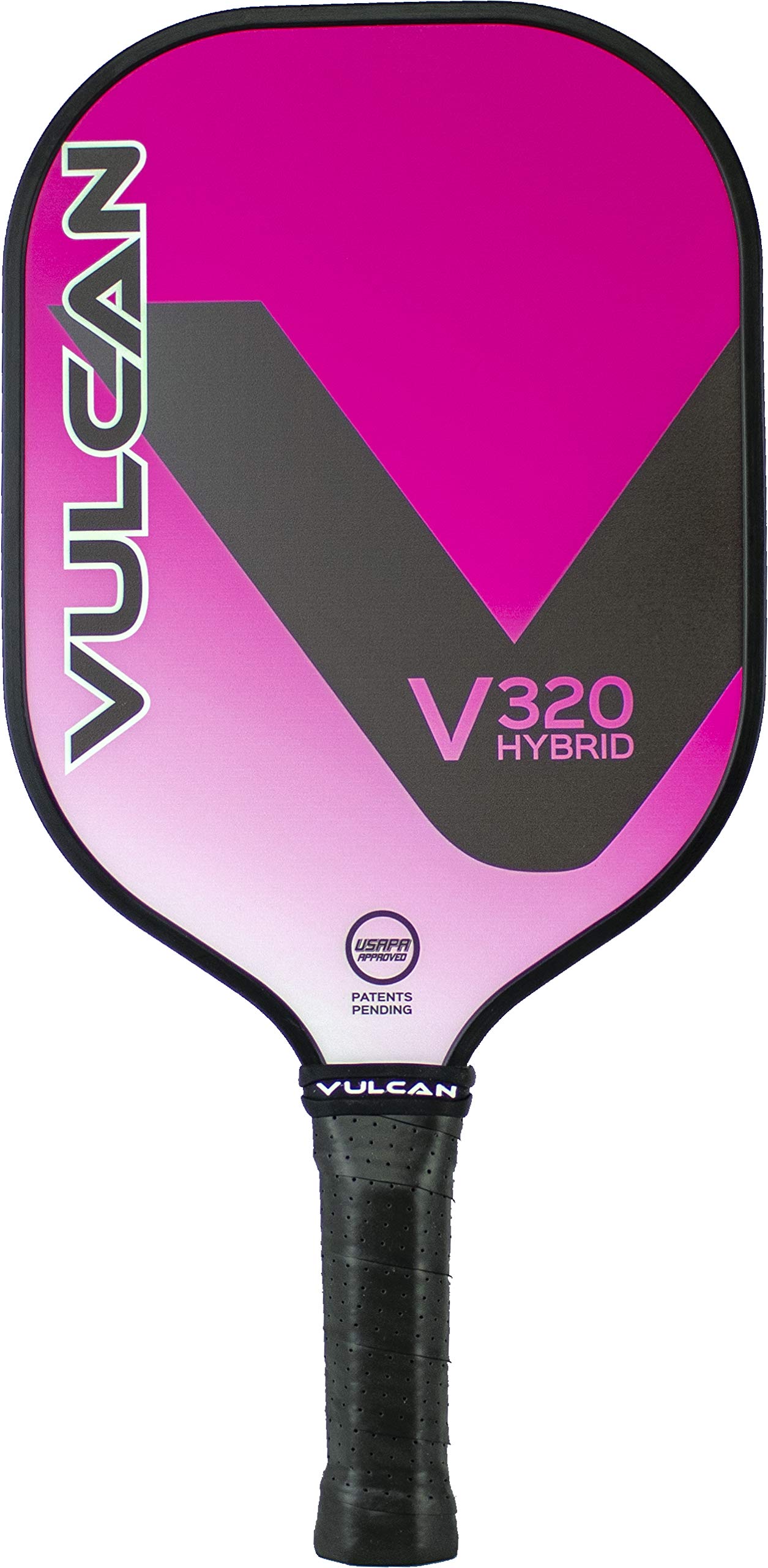 Vulcan | V320 Pickleball Paddle | Hybrid Performance | Polypropylene Core - Fiberglass Surface | USAP Approved | Pink Wave