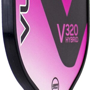 Vulcan | V320 Pickleball Paddle | Hybrid Performance | Polypropylene Core - Fiberglass Surface | USAP Approved | Pink Wave