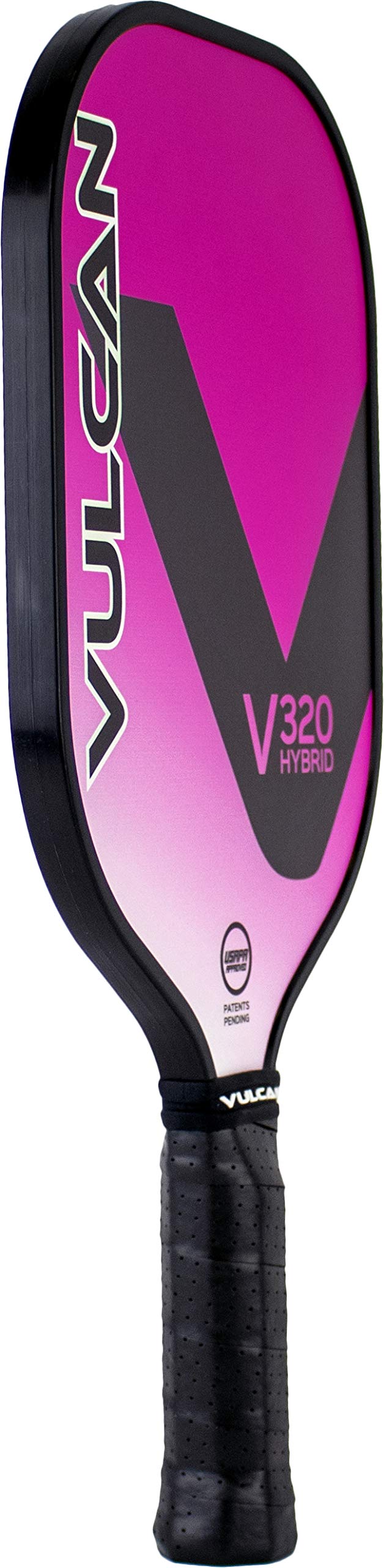 Vulcan | V320 Pickleball Paddle | Hybrid Performance | Polypropylene Core - Fiberglass Surface | USAP Approved | Pink Wave