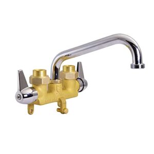 design house 558049 ashland laundry tub faucet, brass, 8-12", polished chrome