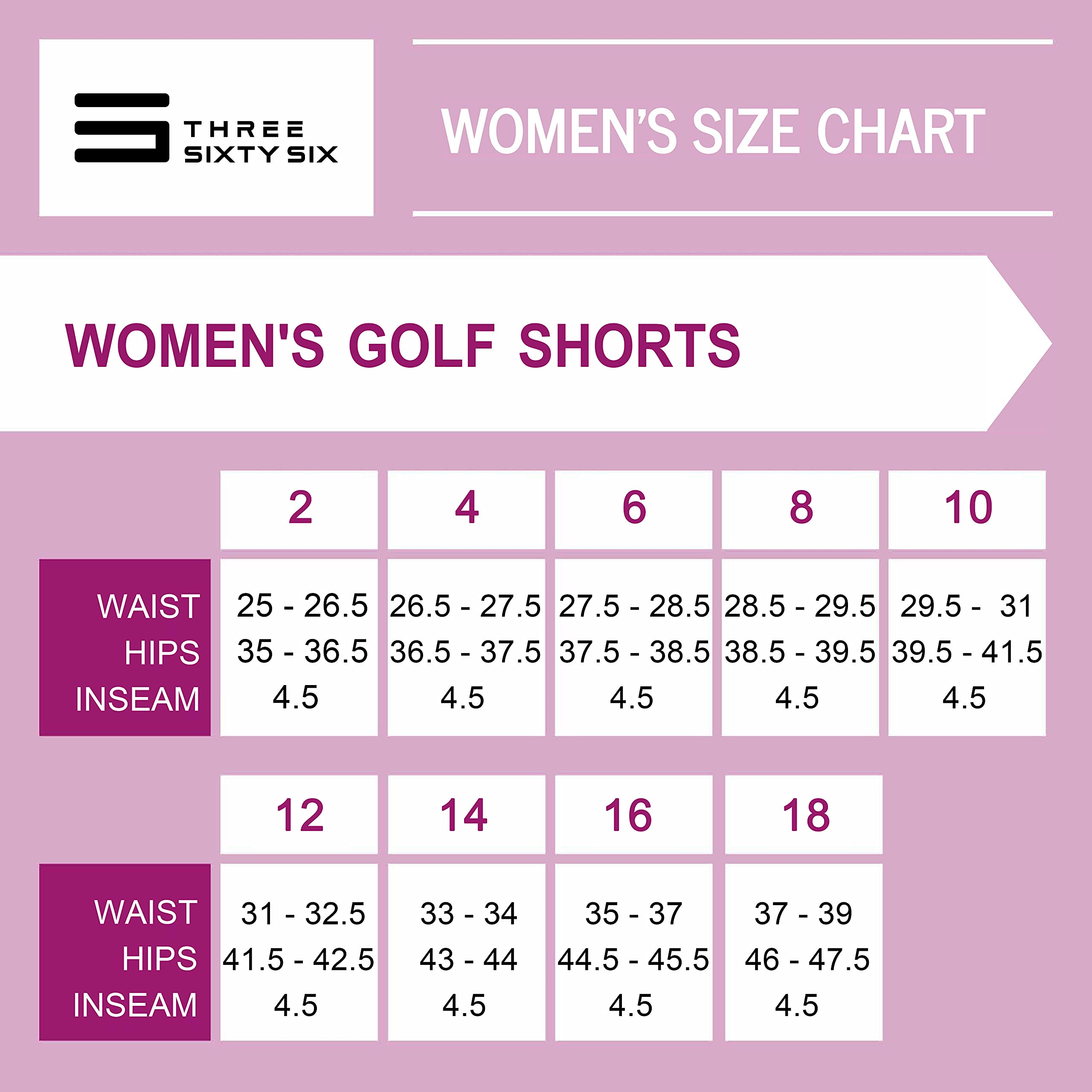 Three Sixty Six Womens Golf Shorts 4 ½ Inch Inseam - Quick Dry Active Shorts with Pockets, Athletic and Breathable Ice White