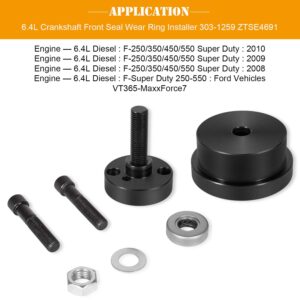 303-1259 Crankshaft Front Seal Installer Fits for Ford 6.4L Diesel and 303-770 Rear Main Seal Installer Tool Compatible with Ford 4.5L, 6.0L & 6.4L