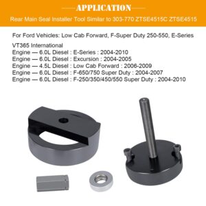 Rear Main Seal Installer Tool Fit for Ford 4.5L, 6.0L, 6.4L Powerstroke Rear Crankshaft Seal & Wear Ring Installer, Similar to 303-770