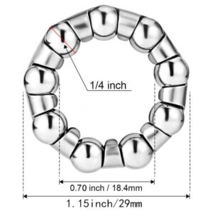 Jaceyon Bike Ball Crank Bearing Retainer 1/4" x 9 Balls 4 Pcs Bottom Bracket Bearings for Kids Schwin Bicycle, Crank Bearings Repair Accessories for Genesis Bike