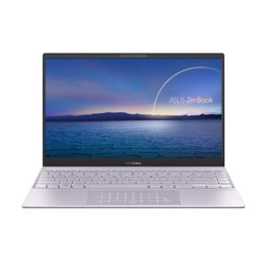 asus zenbook 13 ultra-slim laptop 13.3” fhd nanoedge bezel display, intel core i5-1035g1, 8gb lpddr4x ram, 256gb pcie ssd, numberpad, thunderbolt, wi-fi 6, windows 10 home, ai noise-cancellation, lilac mist, ux325ja-ab51