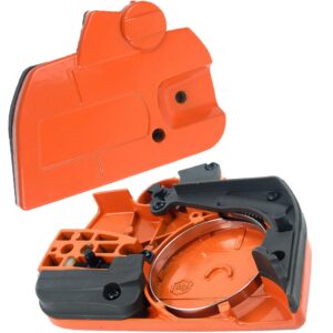 NAKAO Chainsaw Clutch Cover with Brake, for Husqvarna 445,450 Replaces OEM 544097902, 578097901