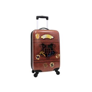 Harry Potter Luggage 21 Inch Hogwarts Express Hard-Sided Suitcase Rolling Luggage Carry-On Tween Spinner Travel Trolley for kids - Brown