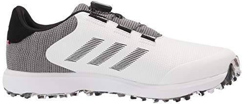 adidas mens Golf Shoe, White/Black/Grey, 10.5 US