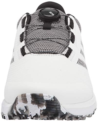 adidas mens Golf Shoe, White/Black/Grey, 10.5 US