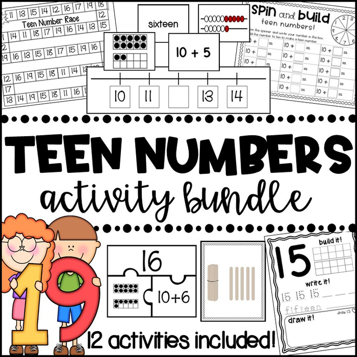 Teen Numbers Activity Bundle