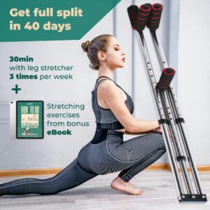 ALAMATA Leg Stretcher Leg Split Machine Stretching Equipment Leg Flexibility Stretcher Strength Training for Yoga Exercise, Sports Fitness, Ballet, Gymnastics