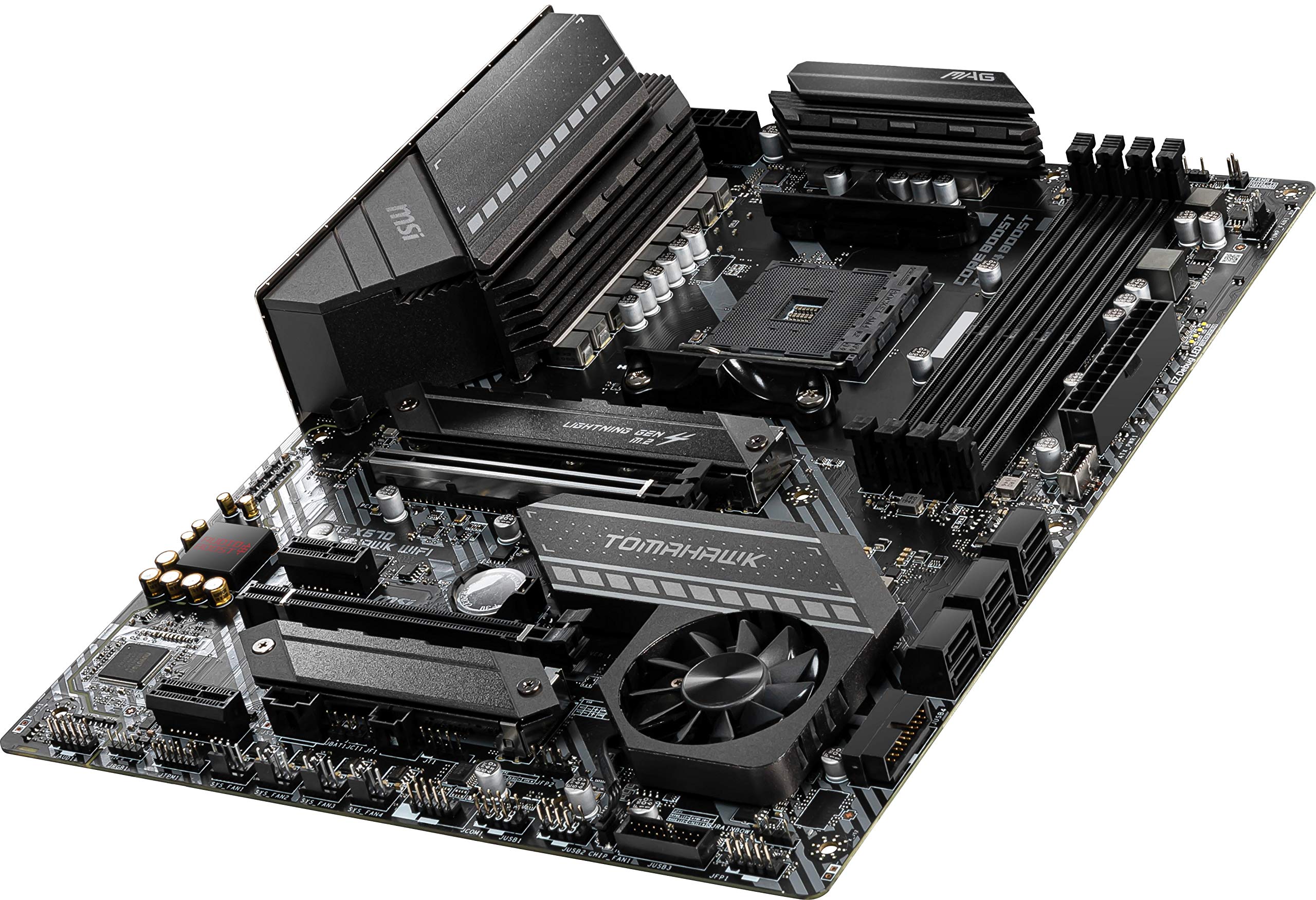 MSI MAG X570 TOMAHAWK WIFI Motherboard (AMD AM4, DDR4, PCIe 4.0, SATA 6Gb/s, M.2, USB 3.2 Gen 2, AC Wi-Fi 6, HDMI, ATX)