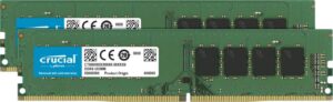 crucial memory bundle with 32gb (2x16gb) ddr4 pc4-21300 2666 mt/s dr x8 dimm 288-pin memory (ct2k16g4dfd8266) compatible with optiplex sff, tower 3050, 3060, 3070, 5050, 5060, 5070, 7050, 7060, 7070