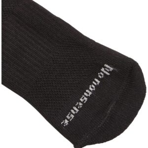 No nonsense womens Soft & Breathable Cushioned Quarter Top Running Socks, Black - 9 Pair Pack, 4 10 US