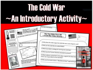 u.s. history: the cold war ~an introductory student activity~ (distance learning compatible)
