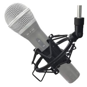 microphone shock mount mic holder for samson q2u shure sm58 atr2100-usb behringer xm8500, mic clip holder mount for diameter 28mm-32mm dynamic microphone like at2005-usb shure pga48 pga58, boseen