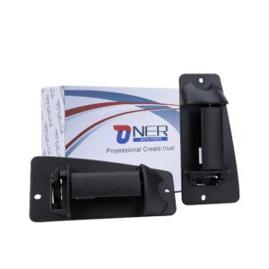 ONER Exterior Rear Left Driver and Right Passgenger Side Extended Cab Door Handle,Fit for 1999-2007 Chevy Silverado GMC Sierra 1500 2500 3500, Replaces# 15758171, 15758172