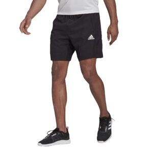 adidas men's aeroready designed 2 move woven sport shorts, black, large