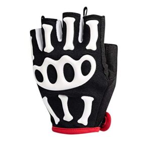 SPAKCT Half Finger Cycling Gloves Road Mountain Bike Gloves for Mens Teen Boys CL006 (L)