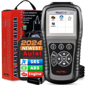 autel maxilink ml529 (upgraded ver. of al519) code reader with lifetime software update, autovin for quick dtc, turning off vehicle engine/emission light, obdii scanner with one-click smog check
