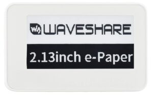 waveshare 2.13 inch passive nfc-powered e-paper,250×122 pixel, no battery required no messy wiring novel passive nfc tech wireless powering & data transfer app provided