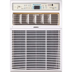 keystone 8,000 btu slider casement window-wall air conditioner and dehumidifier with 4-way air direction control, window ac unit for small-medium sized rooms up to 350 sq. ft.