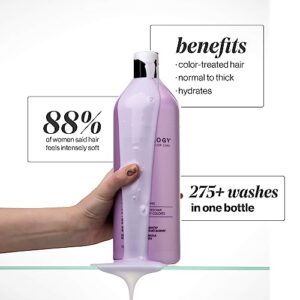 Pureology Hydrate Moisturizing Shampoo | Softens and Deeply Hydrates Dry Hair | For Medium to Thick Color Treated Hair | Sulfate-Free | Vegan , 1 L