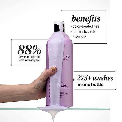 Pureology Hydrate Moisturizing Shampoo | Softens and Deeply Hydrates Dry Hair | For Medium to Thick Color Treated Hair | Sulfate-Free | Vegan , 1 L