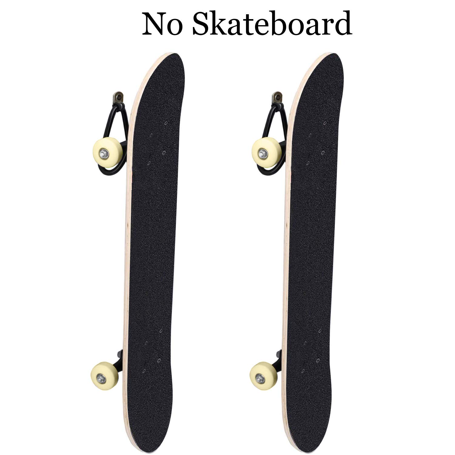 Kesywale 2 Pack Skateboard Wall Mount Adjustable Hanger Holder Hook Rack Display for Guitar, Skateboards, Longboards, Skis, Snowboards, Water Skis and More (2)