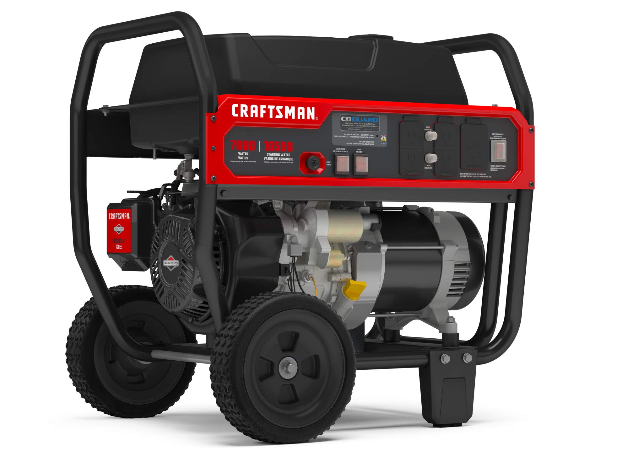 Craftsman 7000W Portable Generator with CO Detection, Powered by Briggs & Stratton - CARB Compliant, 030734