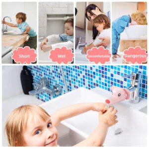 Faucet Extender for Toddlers (2 Pack)-Sink Extender for Kids (Blue)