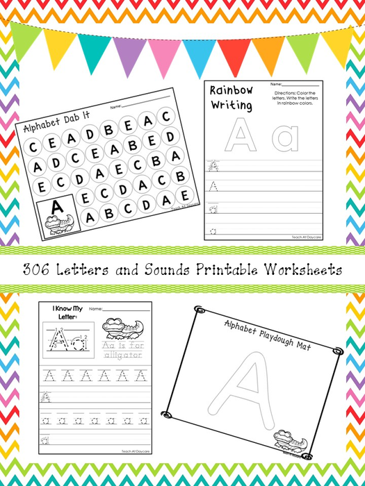 306 Letters and Sounds Printable Worksheets