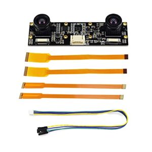 XYGStudy IMX219-83 Stereo Binocular Camera Sensor Module 3280x2464 8MP AI Depth Stereo Vision Dual IMX219 Supports Raspberry Pi 5 RPi CM3/CM3+ Compute Module POE IO Board/Jetson Nano B01